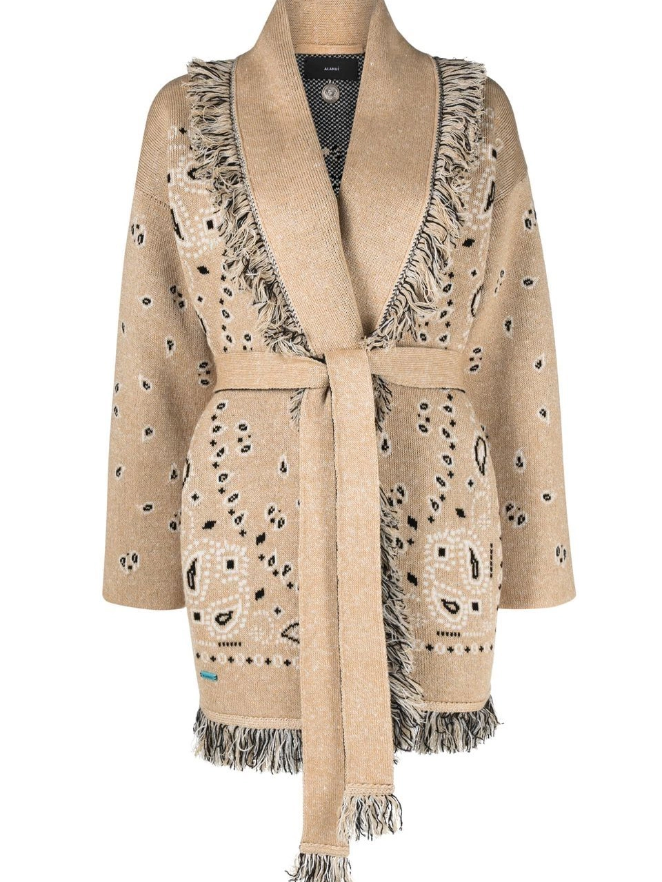 Cheap Women Bandana belted cardigan Alanui 0813